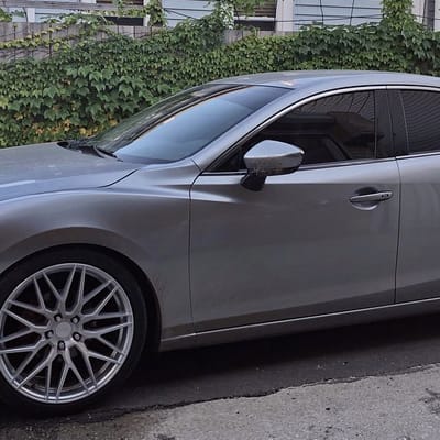 F1R F103 Brushed Silver on a Mazda 6