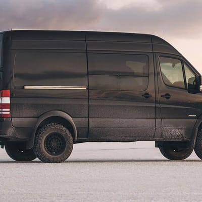 Black Rhino Arsenal Textured Matte Black on a Mercedes Benz Sprinter Van
