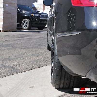 20 in staggered XO Milan All Matte Black on a 2015 Mercedes Benz S550 Coupe w/ Specs