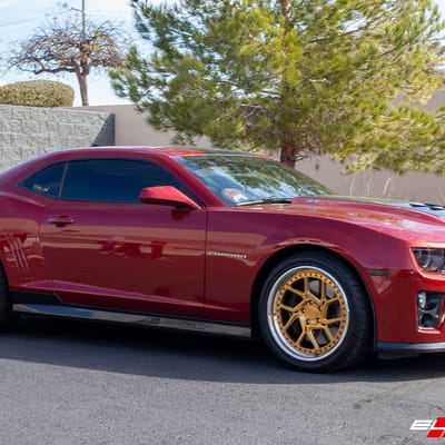 20 inch Staggered Variant MNZ-3P Candy Gold w/ Polished Lip & Red Hardware