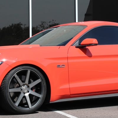 20 inch Staggered Niche Verona Matte Black/Machined w/ Tint on 2015 Ford Mustang GT w/ Specs