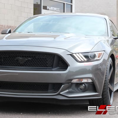20 inch Staggered Rohana RC22 Matte Black on 2015 Ford Mustang GT w/ Specs