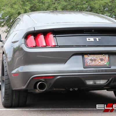 20 inch Staggered Rohana RC22 Matte Black on 2015 Ford Mustang GT w/ Specs