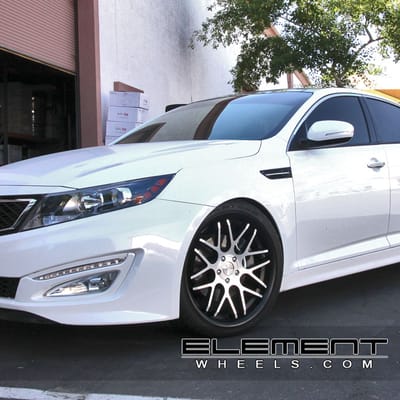 Eurotek 06 Matte Black/Machined on 2011 Kia Optima w/ Specs