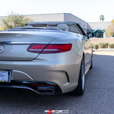 Staggered 19 Inch Mandrus Mannheim in Chrome on a 2019 Mercedes Benz S560 Cabriolet