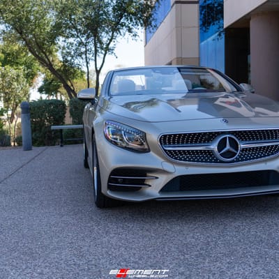 Staggered 19 Inch Mandrus Mannheim in Chrome on a 2019 Mercedes Benz S560 Cabriolet