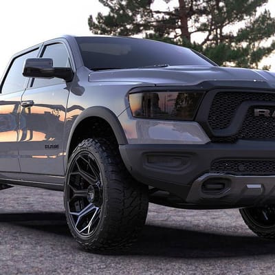 4Play 4P80 Brushed Black on Ram 1500