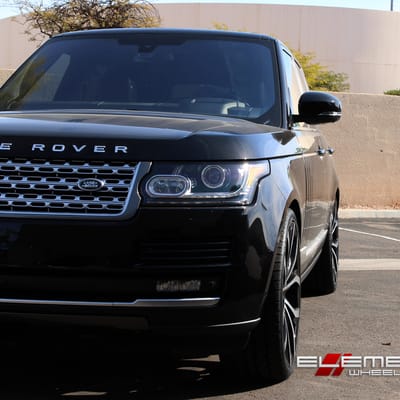 24 inch Lexani Lust Gloss Black/Milled Wheels on 2014 Range Rover HSE V6 Supercharged w/ Specs