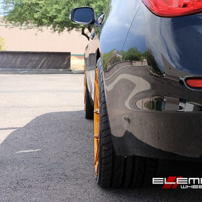 20 inch Staggered Rohana RFX5 Gold on a 2014 Infiniti Q50 w/ Specs
