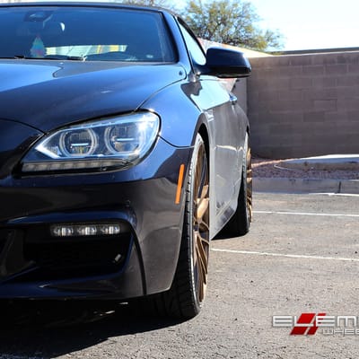 22 inch staggered Savini Black di Forza BM13 Brushed Bronze on 2014 BMW 6 Series w/ Specs