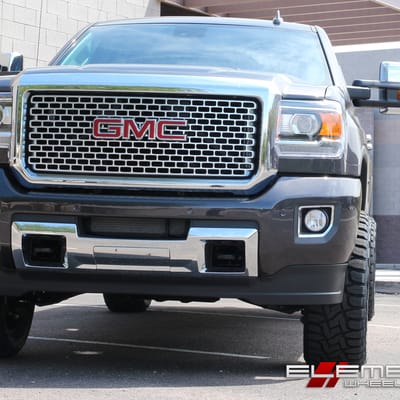 20 inch Fuel Off-Road Assault Black Milled on 2015 GMC Sierra 2500 Denali w/ Specs