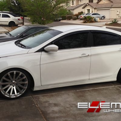 MRR HR9 Silver w/Machined Face on 2013 Hyundai Sonata w/ Specs