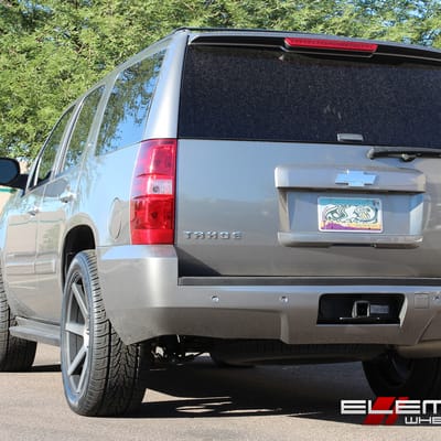 22 inch DUB Future Black/Machined w/ Dark Tint on 2007 Chevy Tahoe w/ Specs