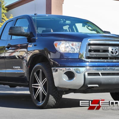 Lexani Johnson Black/Machined Wheels on 2011 Toyota Tundra w/ Specs