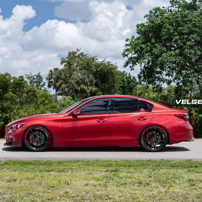 20 inch Velgen Light Weight VF5 Gloss Black on 2018 Infiniti Q50 Sedan