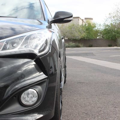 18 inch Drag DR34 Matte Black on 2013 Hyundai Veloster Turbo w/ Specs
