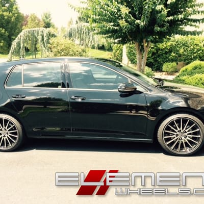 18 inch TSW Chicane Gloss Black w/Mirror Face on 2015 VW Golf TDi w/ Specs