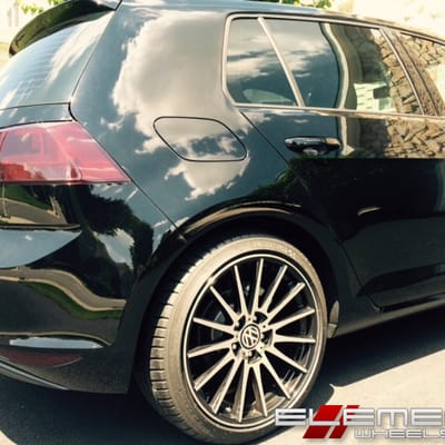 18 inch TSW Chicane Gloss Black w/Mirror Face on 2015 VW Golf TDi w/ Specs