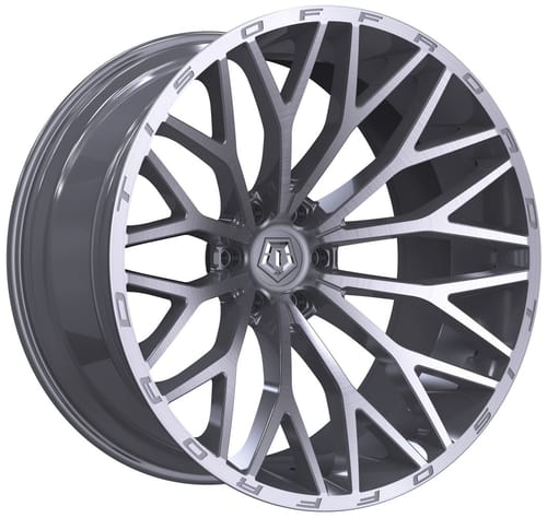 TIS Off-Road 566BSM (6-Lug) Brushed Silver & Milled