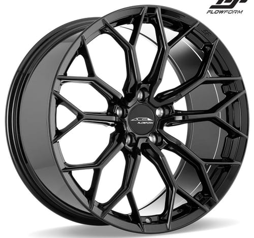 Ace Alloy AFF09 Gloss Piano Black (Flow Formed)