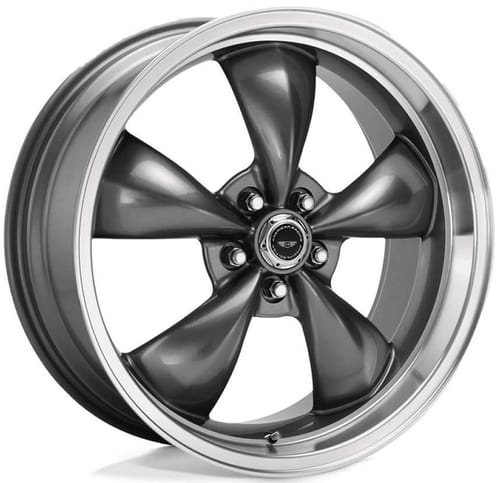 American Racing AR105 Torq Thrust M Anthracite w/ Machined Lip