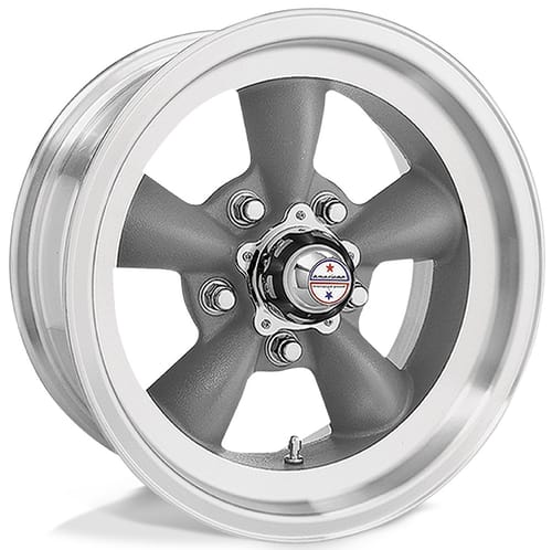 American Racing VN105 Torq Thrust D Gray w/ Machined Lip