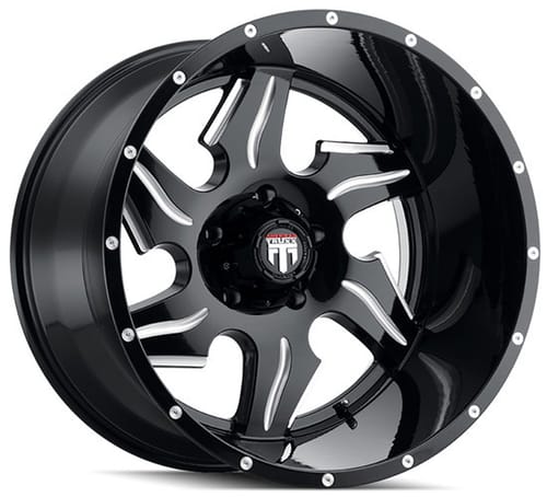 (Clearance - No Returns) American Truxx AT163 Ninja Gloss Black Milled