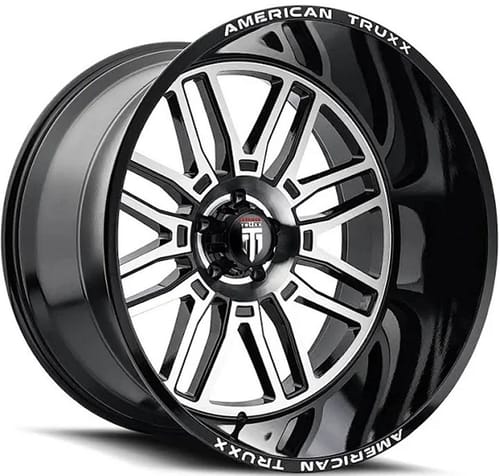 (Clearance - No Returns) American Truxx AT1915 Restless Gloss Black Machined