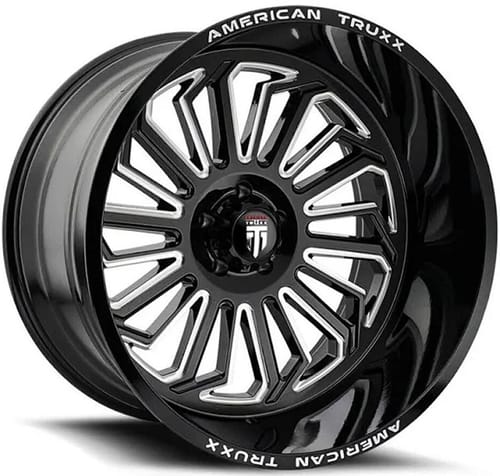 (Clearance - No Returns) American Truxx AT1916 Butcher Gloss Black w/ Milled Spokes
