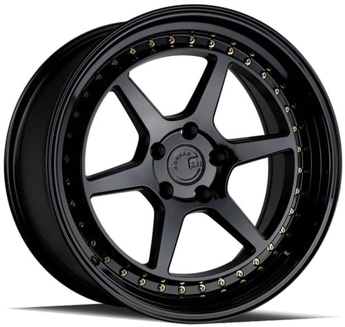 Aodhan DS09 Gloss Black w/ Gold Rivets