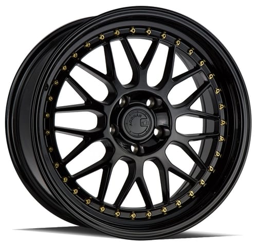 Aodhan AH02 Gloss Black w/ Gold Rivet