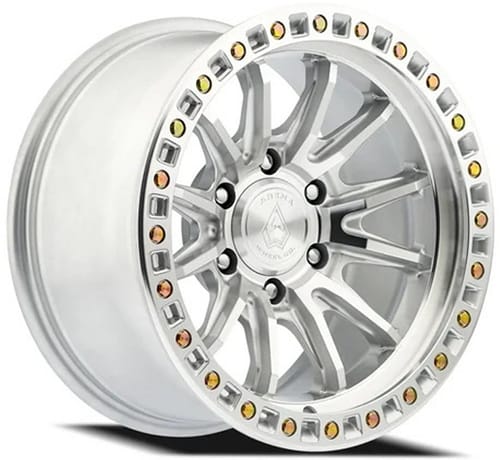 Arena A103 Mission (6-Lug) Gloss Silver Machined