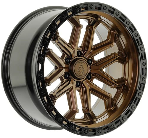 Arena A125 Jackal (6-Lug) Smoked Bronze w/ Gloss Black Lip