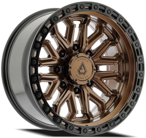 Arena A125 Jackal (8-Lug) Smoked Bronze w/ Gloss Black Lip