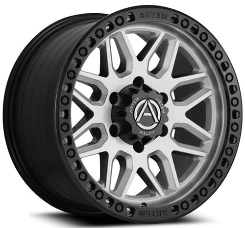 Artem Off-Road AB1 Grimlock Silver w/ Satin Black Lip (Flow Formed)