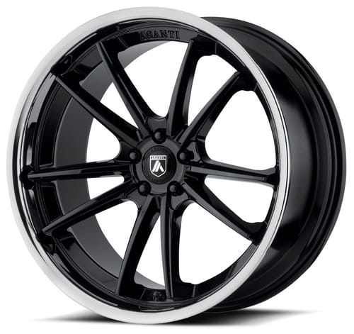 Asanti ABL-23 Gloss Black w/ Chrome Lip