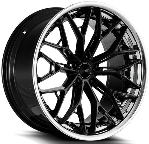 AZAD AZSLS1.0 Gloss Black w/ Chrome Stainless Steel Lip