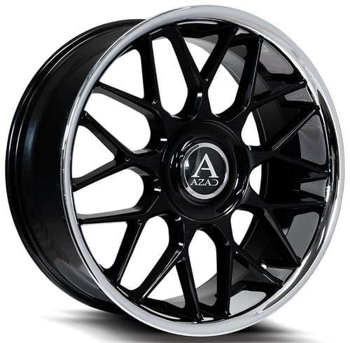 AZAD AZV02 Gloss Black w/ Stainless Steel Chrome Lip