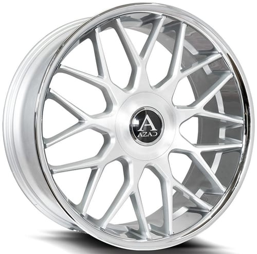 AZAD AZV02 Brushed Silver w/ Stainless Steel Chrome Lip