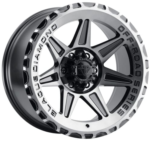 Blaque Diamond Off-Road BD-O102 Gloss Black Machined & Tinted