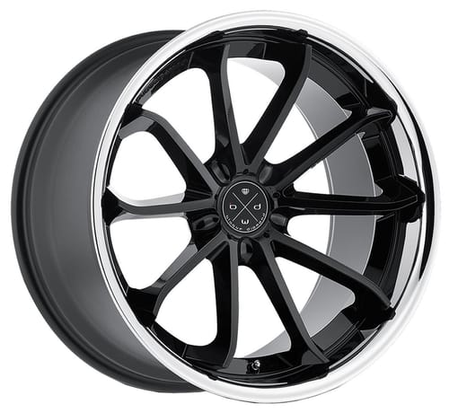 Blaque Diamond BD-23 Gloss Black w/ Chrome Stainless Steel Lip