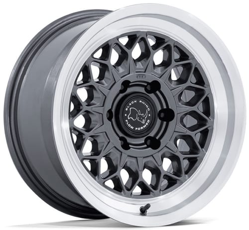 Black Rhino BR034 Graz Gloss Gunmetal w/ Machined Lip (Flow Formed)