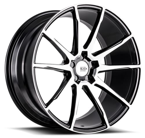 Savini Black Di Forza BM12 Gloss Black w/ Machined Face (Concave)
