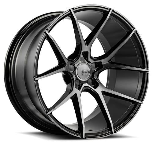 Savini Black Di Forza BM14 Gloss Black w/ Double Dark Tint Face (Concave)