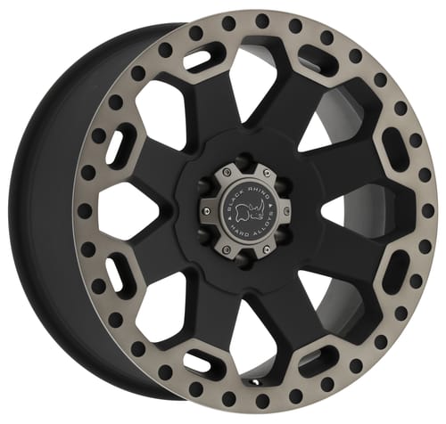 Black Rhino Warlord Matte Black w/ Machined Dark Tint Lip