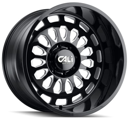 (Clearance - No Returns) Cali Off-Road Paradox 9113BM Gloss Black w/ Milled Spokes