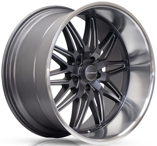 Corsart Alcatraz R508 Matte Gunmetal Milled Diamond Cut Lip
