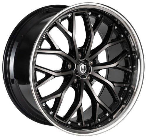 Curva Concepts CFF76 Gloss Black Machined w/ Dark Tint & Stainless Lip