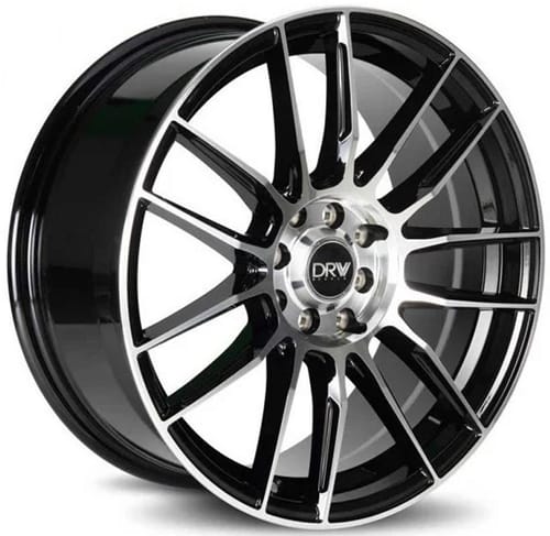 DRW D22 Gloss Black Machined Face