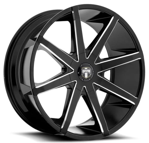 Dub Push Gloss Black/ Milled Accents